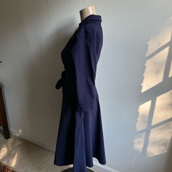 NWT ModCloth Long Sleeve Navy Dress - Picture 4 of 11
